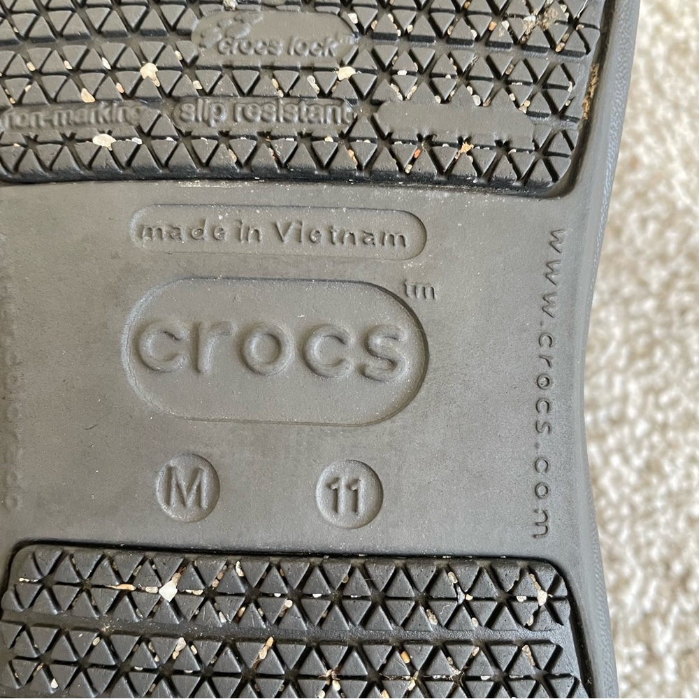 CROCS Bistro Clogs Men’s Size 11 Black Slip Resistant Comfort Work Shoes - Picture 8 of 8